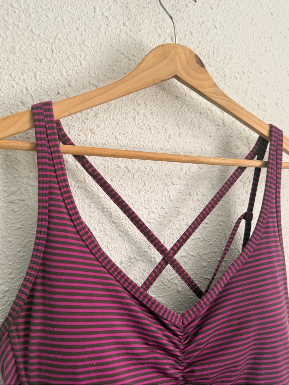 Prana purple magenta striped active sun dress xl - Picture 6 of 10